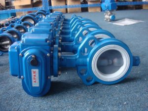 Electric Actuated PTFE Lined butterfly valve